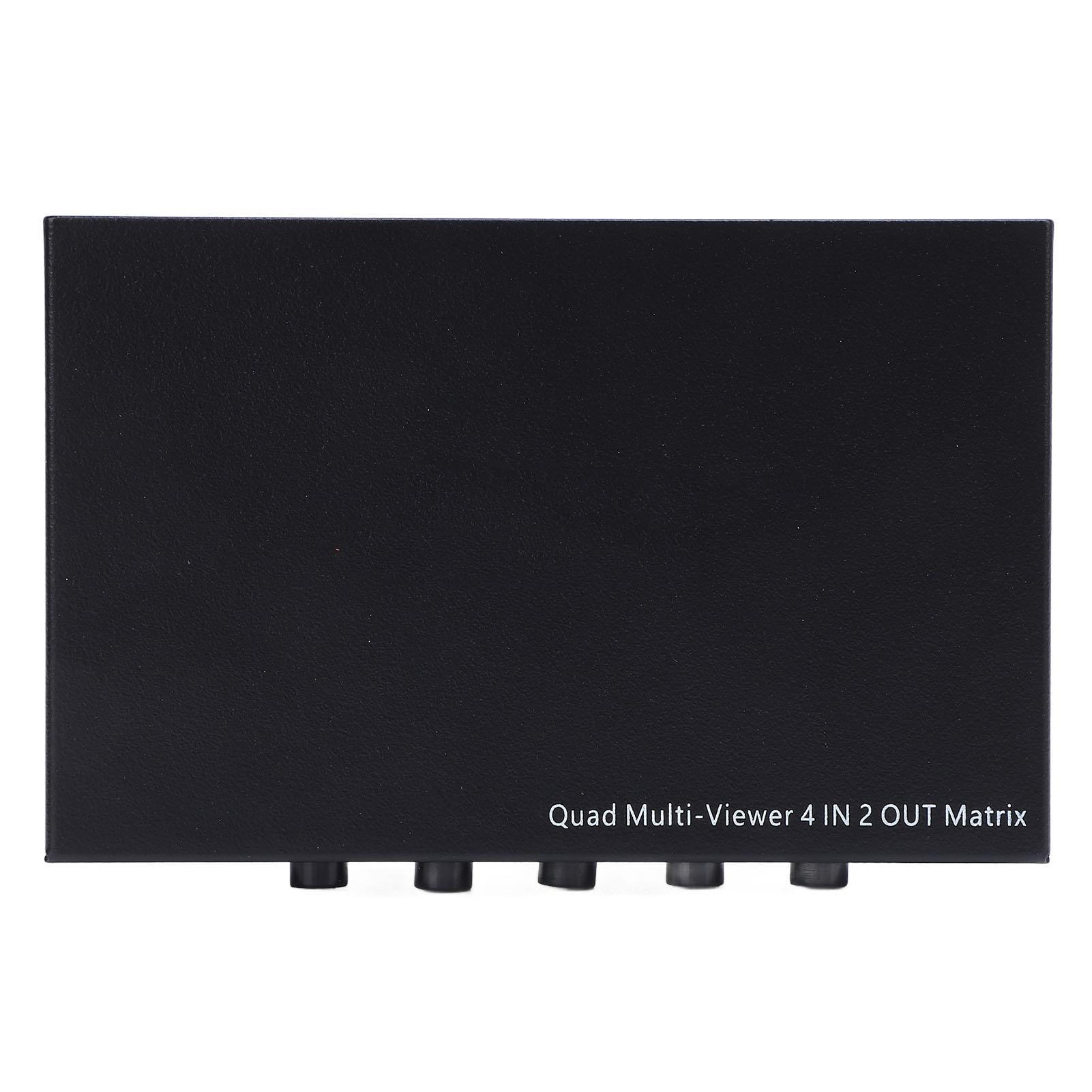 

4K Multiviewer Switch 4x2 HD Мультимедийный интерфейс 4 в 2 на 6 режимов отображения Multi Viewer Seamless EU Plug