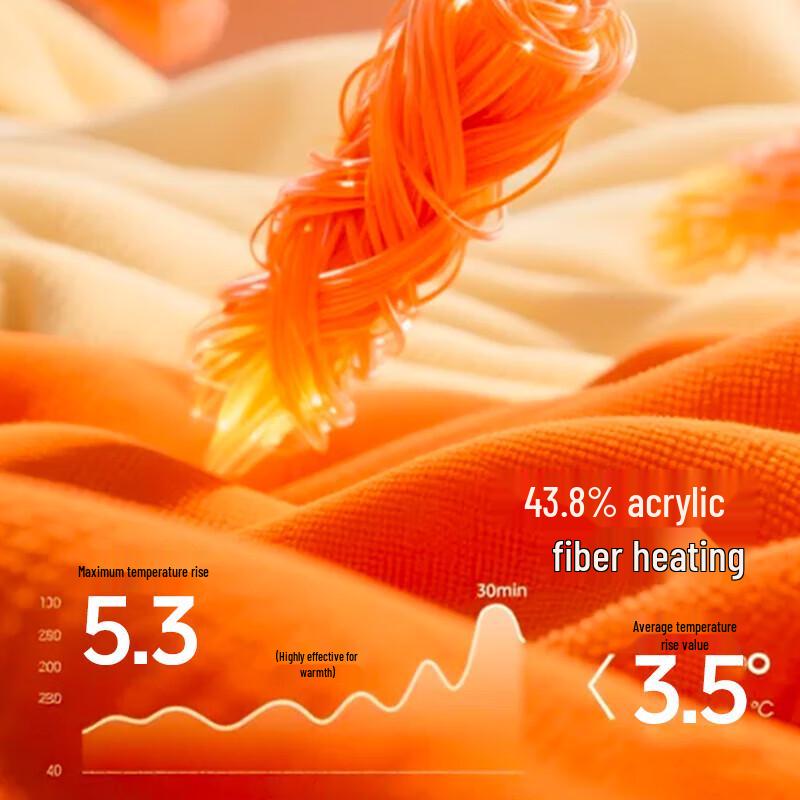 Jianjiang Men's Wool Blend Thermal Underwear Top