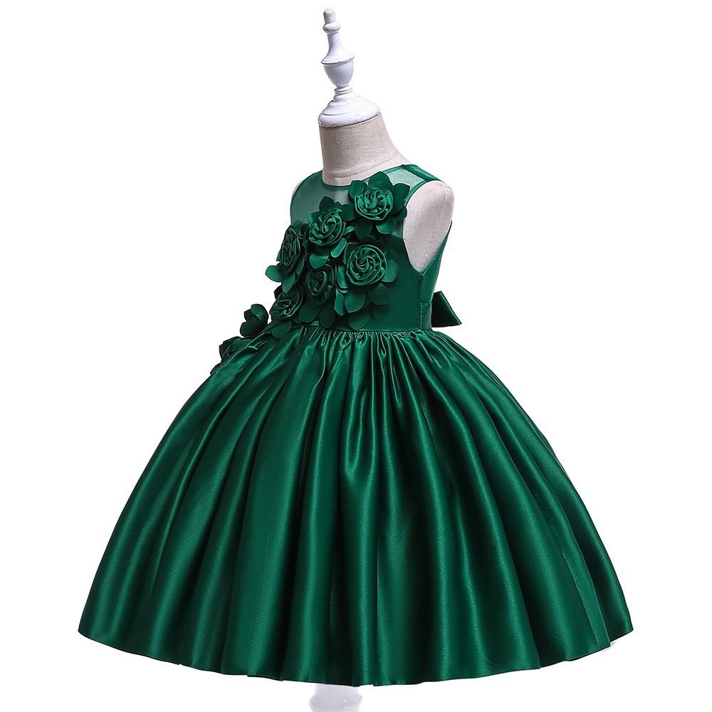Girls' Flower Princess Performance Dress