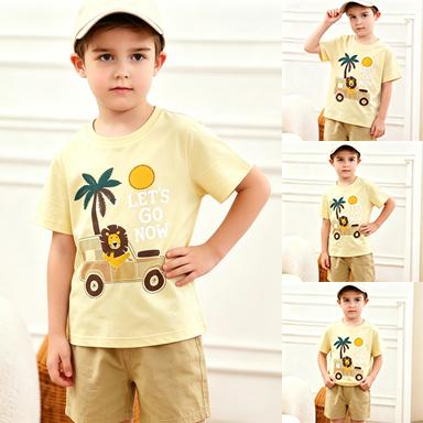 Boys' Short Sleeve T-Shirt for Summer Casual Everyday Wear