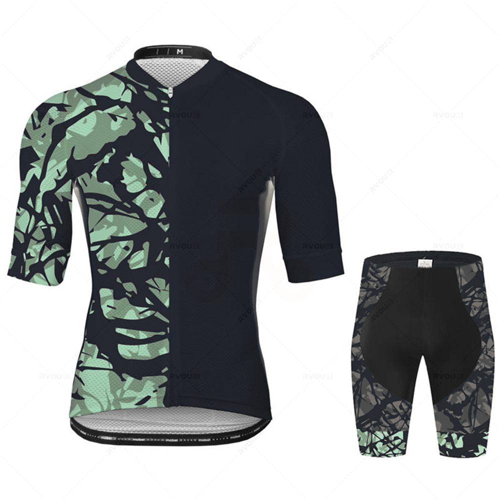 Summer Breathable 2025 Pro Cycling Jersey Set Sportswear Bike Clothing Road Suit Bicycle Bib Shorts Maillot Ropa Ciclismo Hombre