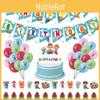Kids Theme Cocomelon Birthday Party Decor Supplies Banner Balloon Caketopper