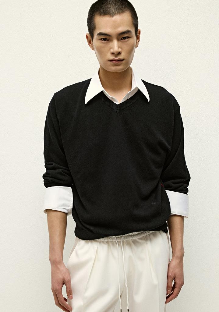 SAVAGE V-Neck Knit - Black