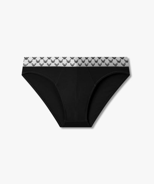 

[Emporio Armani Underwear] Men s Gradient Logo Band Brief 0816111032 [Shipped from Korea] 100% Authentic Black - XL