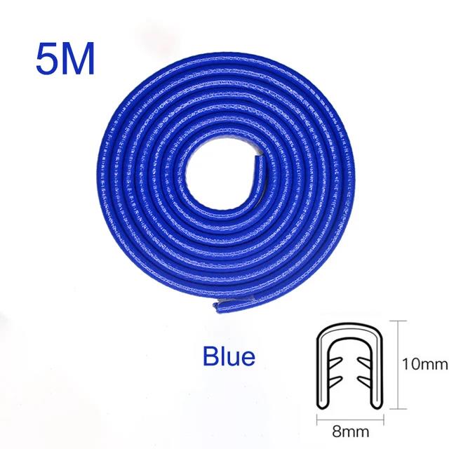 Car Door Edge Scratch Protector with Steel Disc Bumper Trim Edge Scratch Protector Strip Sealing Guard Styling Protector Decor Interior Mirrors 6