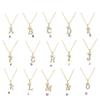 Women Letter Necklace Neck Decoration Dressing Ornament Hanging Decor Alphabet Pendant Birthday Gift Ladies Jewelry Pendants