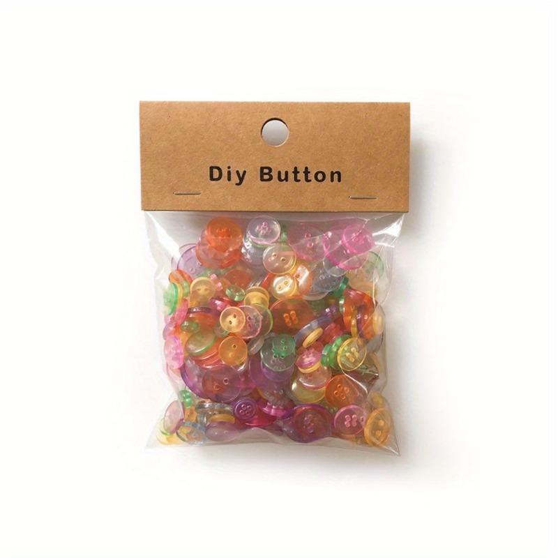 1Box Mixed Size & Color Resin Buttons for Sewing, Scrapbooking, DIY Crafts - Assorted Styles, Durable & Lightweight for Clothing
