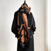 Flower Pattern Cashmere Scarf Warm Bufanda Stoles  Women Winter Season Fashion Accessory