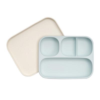 Moyum Silicone Super Strong Suction Plate Set, Aveia, Sucção + Tampa, Itens populares para pais coreanos