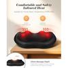 Shiatsu massagekussen voor nek, schouders en rug met elektrische verwarmingsfunctie en roterende kneedmassage. [Z393]