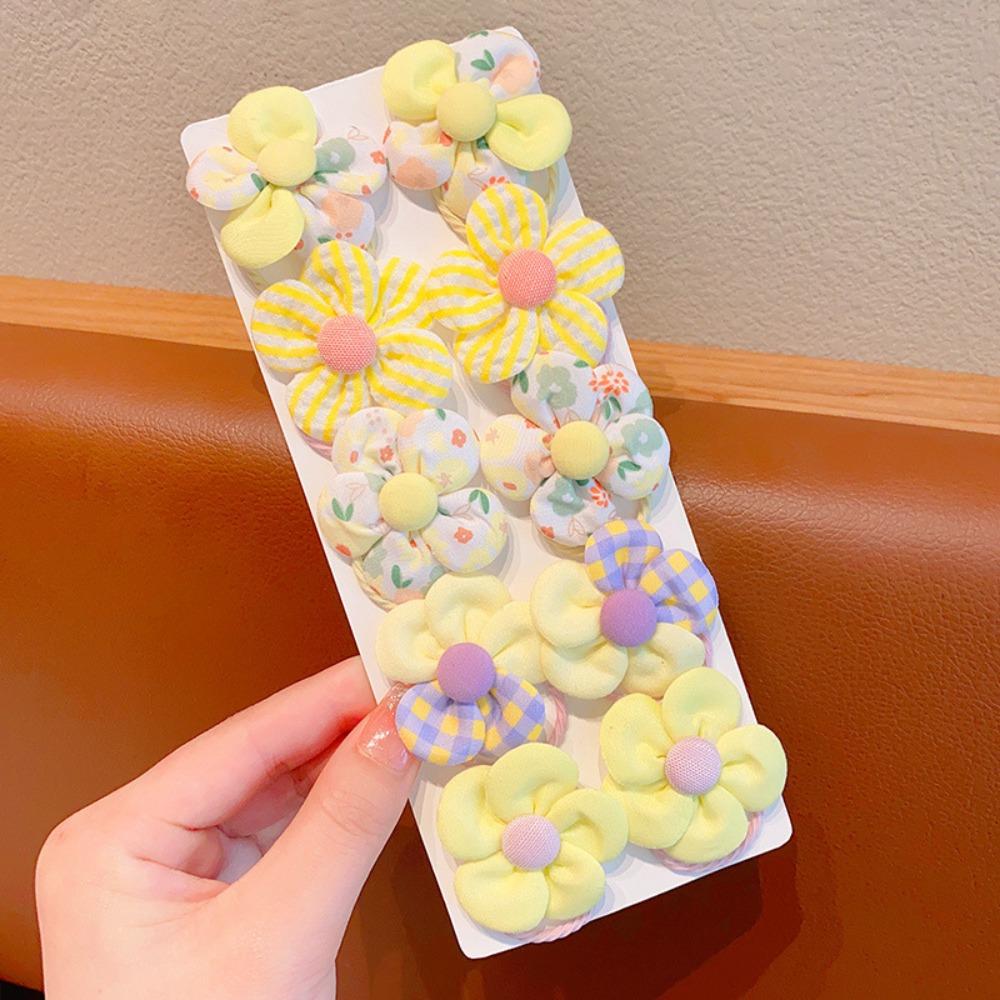 

10Pcs/Set Colorful Ponytail Holder Soft Elastic Kids Hair Accessories Baby Girl Hair Bands Girls C