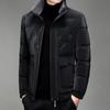 Daunenjacke Herren Wintermode Stehkragen Weiße Entendaunen Warme Jacke Winterstil