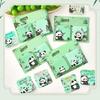 Cartoon Panda Sticky Note Paper 60Sheets Adheive Notes Pocket Notes Memo Pad Small Notepads for Writing Journaling