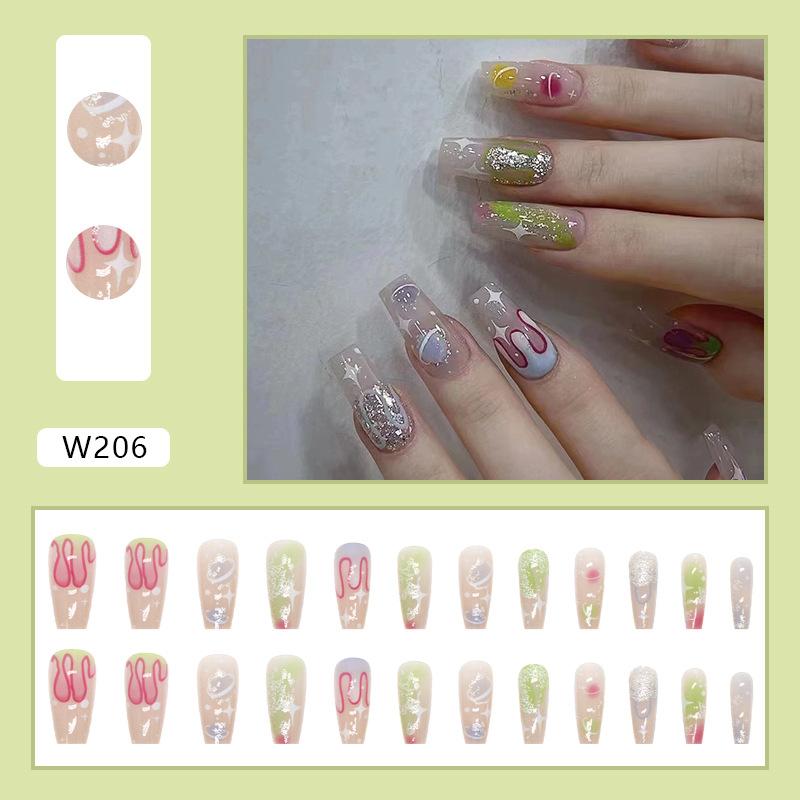 Wear Armor 24 Pieces Combination 00 Nail Art Pieces European and American Style Press On Nails