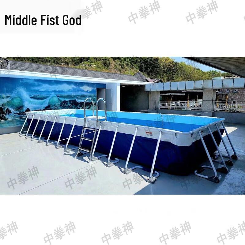 Large Outdoor Rectangular Frame Swimming Pool