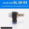 Trachea Connector PC8-02 Male Thread Quick Elbow Insert Pneumatic Throttle Valve