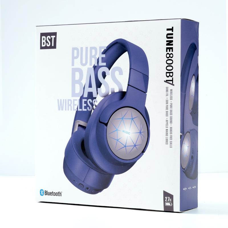 Stereo Wireless Sports Bluetooth Headset with LED Lights and Card Slot