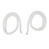 2Pcs Imitation Pearl Chains Purse Handle Strap Handbag Decoration Replacement Accessories for Women1.2meters