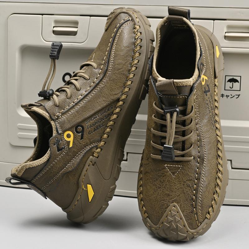 Men's Casual Shoes Versatile Genuine Leather Male Sports Shoes Leisure Soft Soles Sneakers Outdoor Men Treking Footwear Trainers