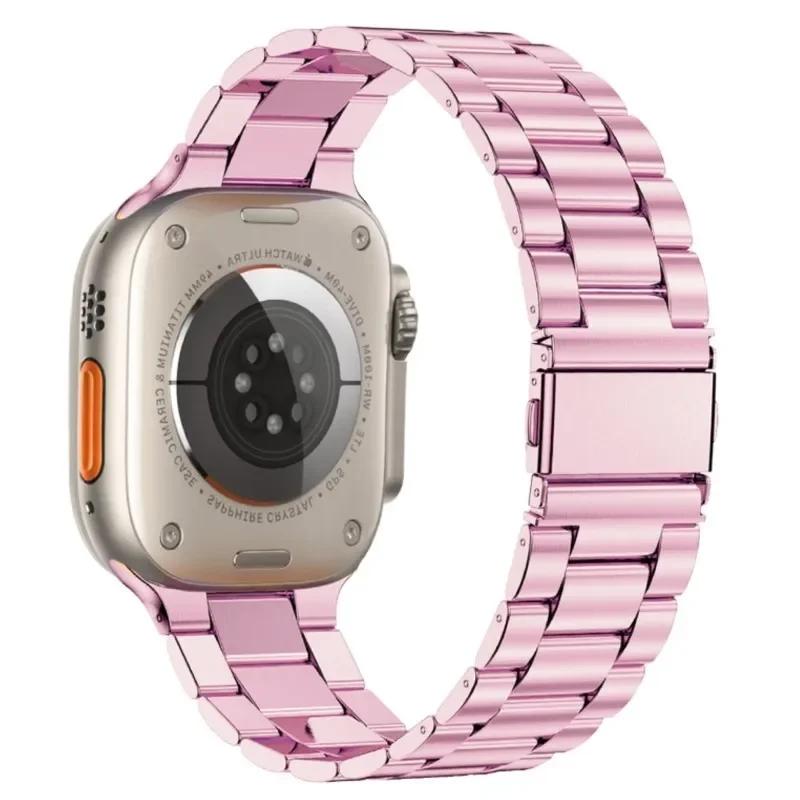 Stainless Steel Strap for Apple Watch Ultra 2 49mm Band 44mm 42mm 46mm 41mm 45mm 44 Mm Bracelet IWatch Series 10 9 8 7 SE 6 5 4