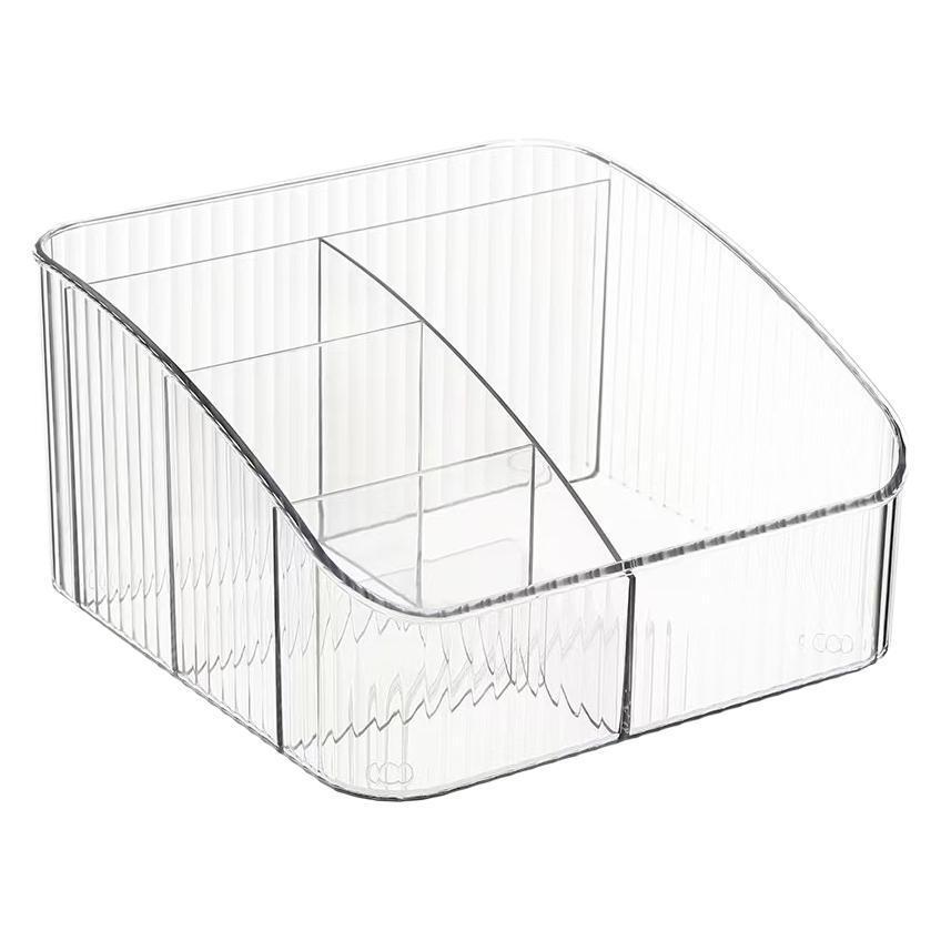 Organizator Cosmetic și pentru Pixuri din Acril Transparent cu 5 Compartimente