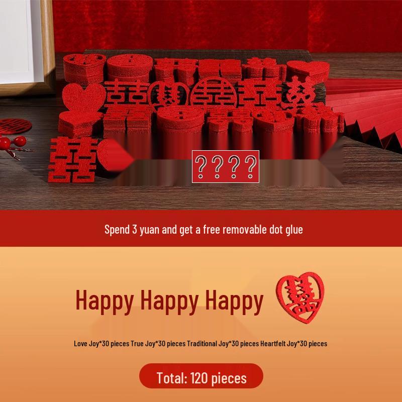 Double Happiness Wedding Bed Decor: Hand-Thrown Fruit Plate & Creative Scattering Decoration