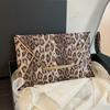 Women Leopard Print Wallet Stylish Polyester Card Holder With Multiple Slots Lightweight Design For Daily Essentials Clutch Bag Quality