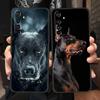 Doberman Dog Case For Realme C67 C63 C55 C53 C35 C25 C21 GT 2 3 5 6 10 11 12 13 Pro Plus 5G Soft TPU Phone Cover Fundas Capa Bag