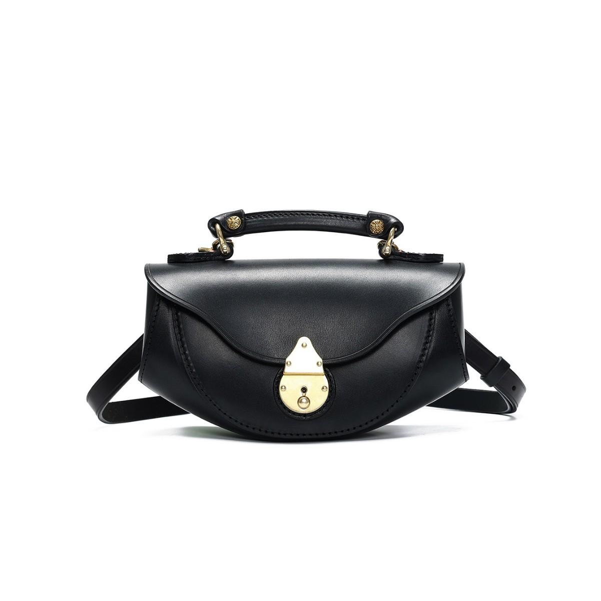 

Luxury Handbag Vintage Buckle Shoulder Bag Fashi Saddle Bag Horiztal Square Wallet High-end Commuter Versatile Crossbody Bag чорний