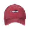 Atlantic Blue Marlin Scientific Illustration Watercolor Fish Ocean Fish Billfish Baseball Cap Cosplay Golf F Unisex Womens