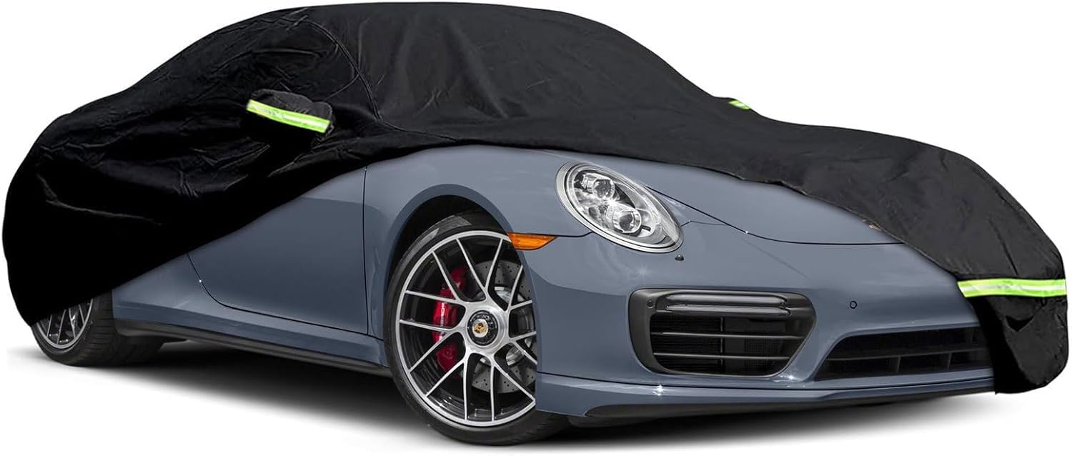 

Tusamika Car Body for Porsche 911 Carrera Full Thick Fleece UV and Includes Elastic Windproof Suitable for All Seasons Cover, Cover, (991/992/996/997) чёрный