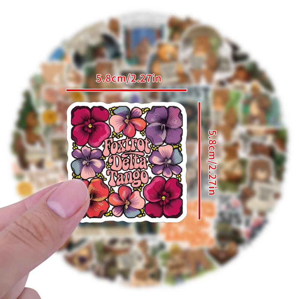50 New Foxtrot Delta Tango Graffiti Stickers Scooter Suitcase Notebook Stickers