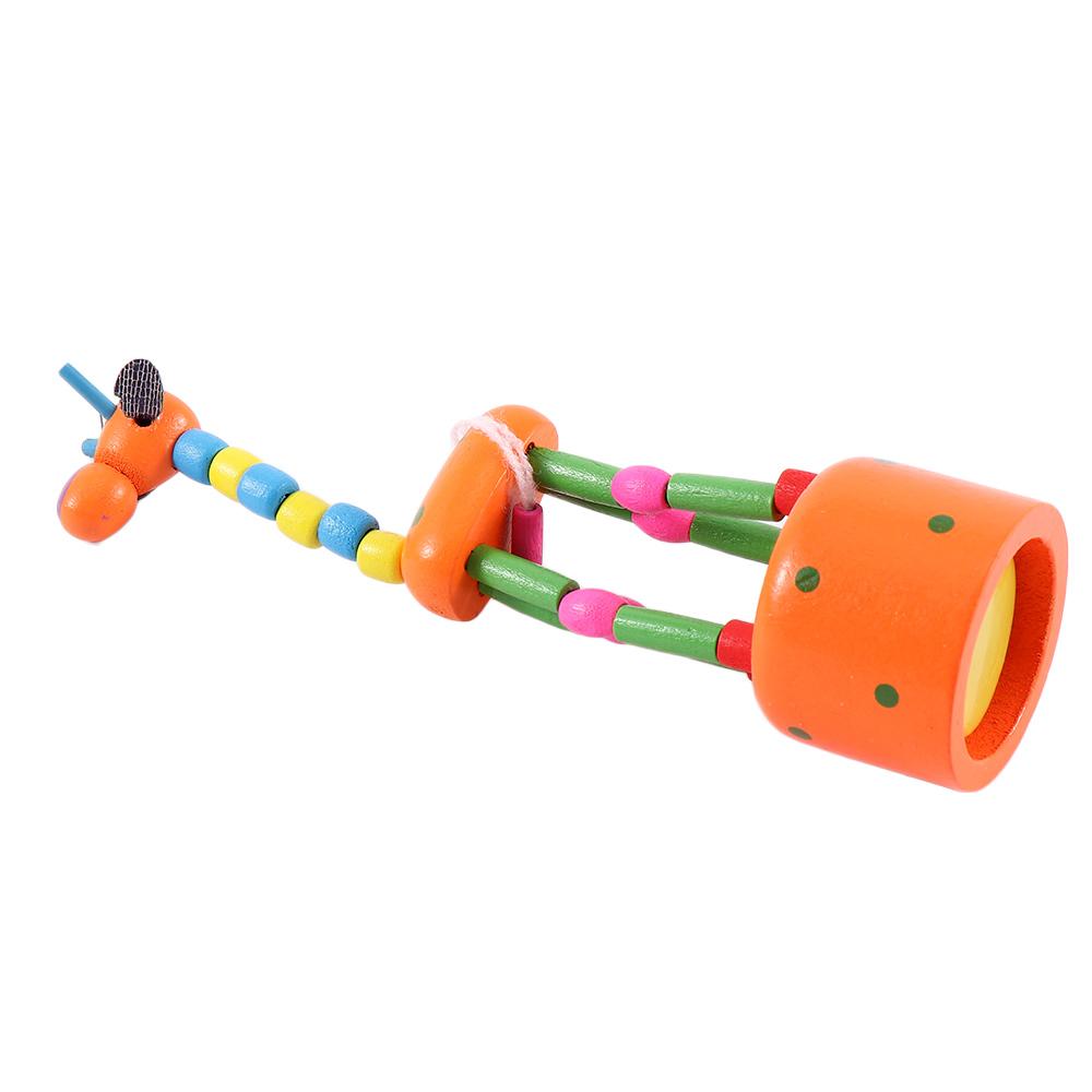 Toys Puzzles Standing Animal Cartoon Home Garden Wood Colorful Giraffe Rocking Giraffe Toy Dancing