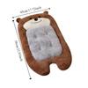 Cute Bear Shape Pet Mat Anti-slip Thickened Dog Sleeping Pads Soft Comfortable Warm Dog Mat Autumn Winter