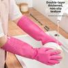 Pink Dishwashing Gloves Thickened Kitchen Gloves Durable Cleaning Gloves  Household Cleaning