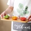 Exquisite Japanese Cherry Blossom Glass Condiment and Dipping Sauce Dish