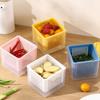 Split Type Double-Layer Food Preservation Storage Box Thick Drainage PP Kitchen Basket For Preparation & Side Dish Storage