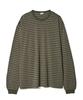 PARTIMENTO Classic Striped Long Sleeve Khaki