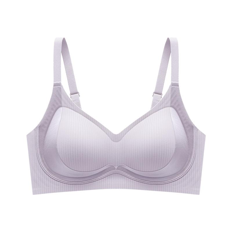 

Seamless Bra Women s Cool Underwear Women s Gathering Bra Top Support Anti-sagging No Underwire Bra Push Up Bra XL фіолетовий