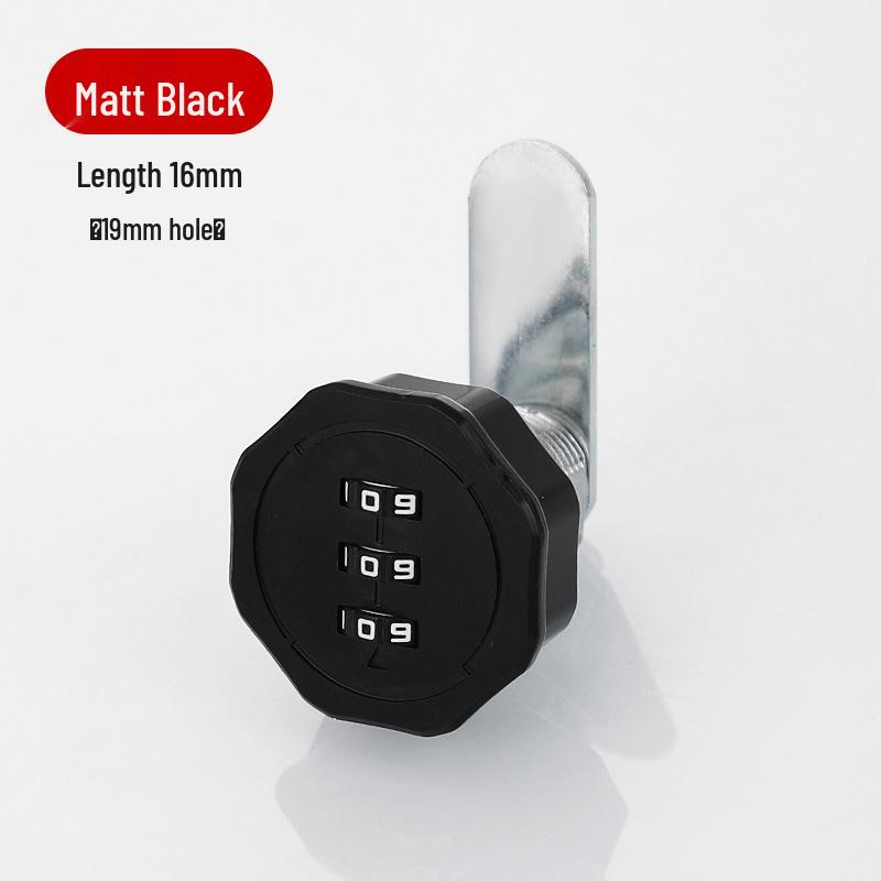 Zinc Alloy Cabinet Drawer & Wardrobe Cam Lock - Anti-theft Combination Lock for Doors & Furniture.