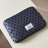 Polka Dot Tablet Sleeve Bag Shockproof Puffy Quilted Computer Bag Dust-Proof 13inch for MacBook Tablet for iPad Women Laptop