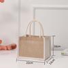 Portable Imitation Linen Bag Hand-painted Large Capacity Beach Tote Bag Bridesmaid Gifts Bag