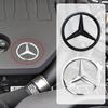 1PCS 7cm Metal Car Engine Emblem Hood Engine Decal for Mercedes Benz A B C E S Class GLE CLA GLA GLC GL ML Car Ornaments BJ1