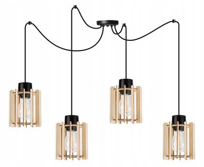 MODERN WOODEN LED CEILING HANGING LAMP