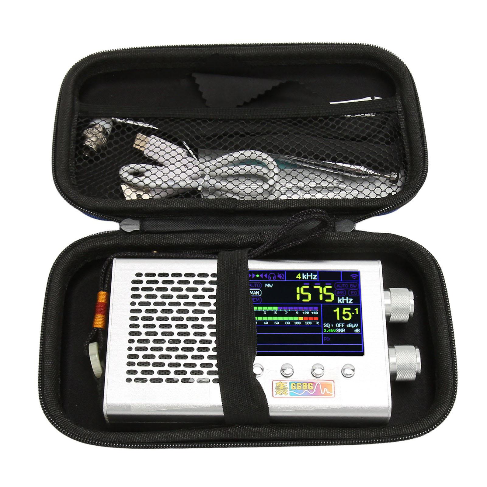 

Полнодиапазонный радиоприемник с ЖК-дисплеем 2,4 дюйма, двумя стереодинамиками, емкостью 5000 мАч, диапазонами LW, MW, SW, FM, AM