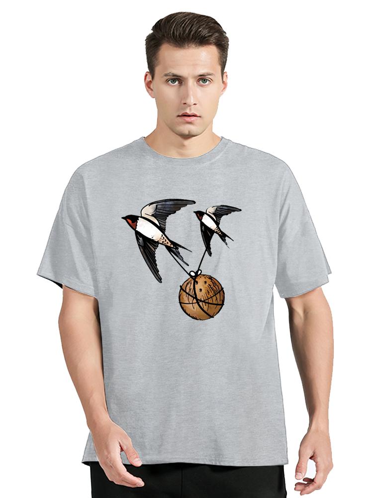 

ZX Tee European Or African Swallow T Shirt Swallows African Swallow European Swallow Monty Python And The Holy Grail Coconut tshirt 4XL