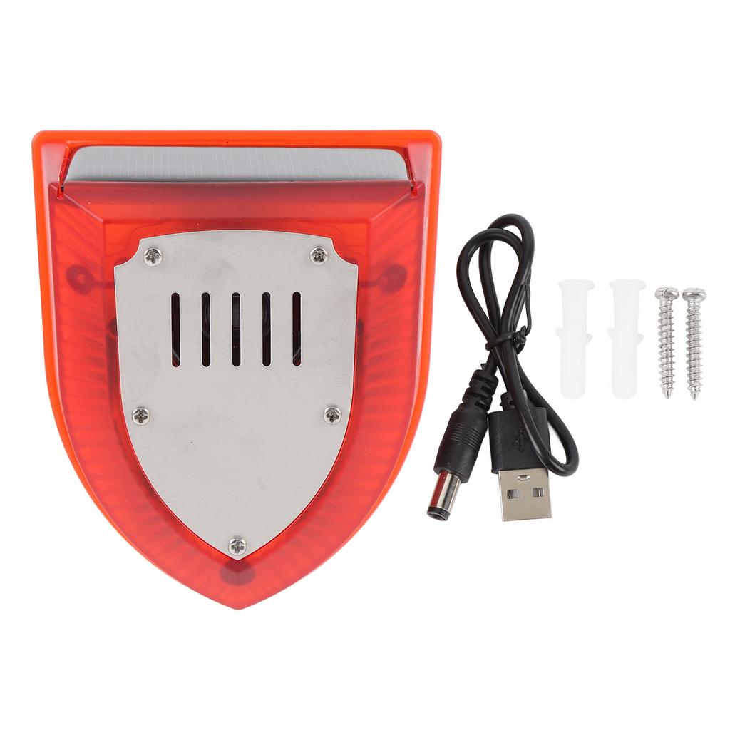 Solar Alarm Detector 5 Minutes 10 Minutes 20 Minutes Cycle High Conversion Rate Solar Sound and Light Alarm