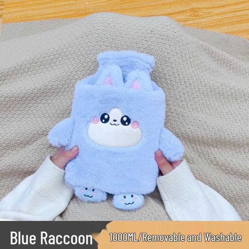 Fumede Plush Cartoon Hot Water Bottle Hand Warmer