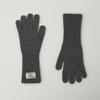 LOEIL Fingerhole Wool Knit Gloves - Charcoal