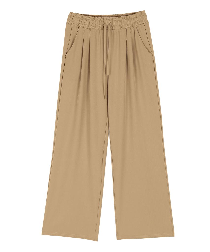 Seutaendeuobeo Linen Air Wide Pants [Beige] (B Type)